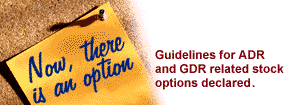 Now there is an option: Government declares guidelines for ADR and GDR related stock options.
