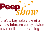 Peep show:Here's a keyhole view of a sexy new telecom policy, slated for a month-end unveiling.