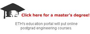 Click here for a master's degree! ETH's education portal will put online postgrad engineering courses.