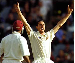 Gillispie rejoices another West Indian wicket