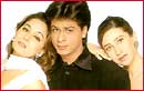With Madhuri Dixit-Nene and Shah Rukh Khan in Dil To Pagal Hai
