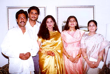 Shalini with her family