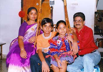 Sweta with her family