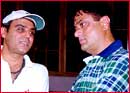 Amit Prakash and Harry Baweja on the sets of Mujhe Meri Biwi Se Bachao