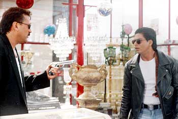 Shah Rukh Khan and Jackie Shroff  on the sets of One Two Ka Four
