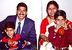 Narendra Verma with his family