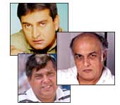 (clockwise from left) David Dhawan, Mahesh Manjrekar, Mahesh Bhatt