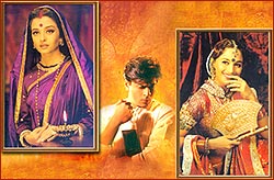 Aishwarya Rai, Shahrukh Khan and Madhuri Dixit