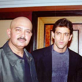 Raakesh Roshan with Hrithik