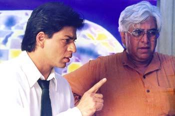 Shah Rukh Khan and Aziz Mirza