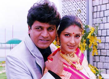 Shivaraj and Sonali Bendre