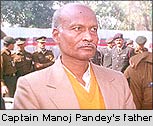 Captain Manoj Pandey's father