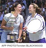 Lindsay Davenport and Martina Hingis