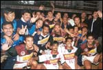 The jubilant Mohun Bagan team