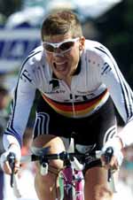 Deutsche Telekom rider Jan Ullrich in action during the Tour de France.
