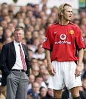 Alex Ferguson and David Beckham