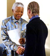 Nelson Mandela & David Beckham