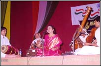 Performance at a music sabha