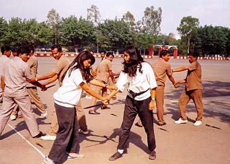 Fitness session for the Bombay police