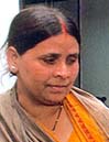 Chief Minister Rabri Devi of Bihar