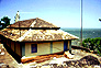 Temple nestling in a cove near Jaigarh lighthouse